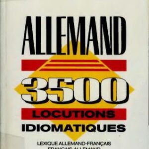 خرید و دانلود نسخه کامل کتاب 3500 locutions idiomatiques de l’allemand