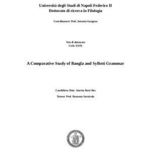 خرید و دانلود نسخه کامل کتاب A Comparative Study of Bangla and Sylheti Grammar