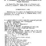 خرید و دانلود نسخه کامل کتاب A Dictionary of Pahari Dialects spoken in Punjab Himalayas