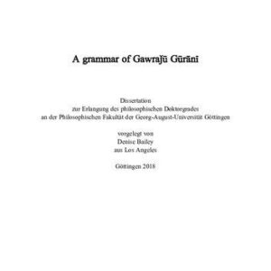 خرید و دانلود نسخه کامل کتاب A grammar of Gawraǰū Gūrānī