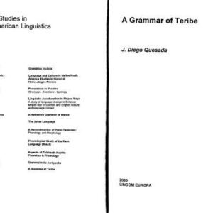 خرید و دانلود نسخه کامل کتاب A grammar of Teribe