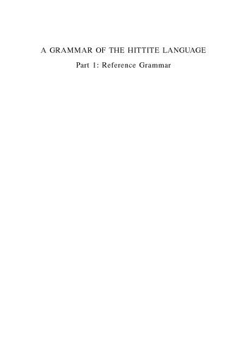 خرید و دانلود نسخه کامل کتاب A Grammar of the Hittite Language_689bc65de9e3d.jpeg خرید و دانلود نسخه کامل کتاب A Grammar of the Hittite Language