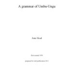 خرید و دانلود نسخه کامل کتاب A grammar of Umbu-Ungu