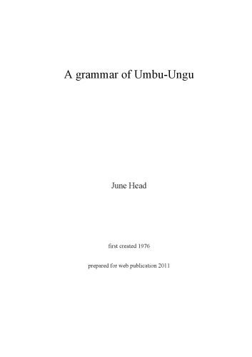 خرید و دانلود نسخه کامل کتاب A grammar of Umbu-Ungu_6899222f9852a.jpeg خرید و دانلود نسخه کامل کتاب A grammar of Umbu-Ungu