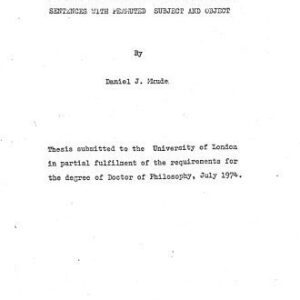 خرید و دانلود نسخه کامل کتاب A study of Kiluguru syntax with special reference to the transformational history of sentences with permuted subject and object