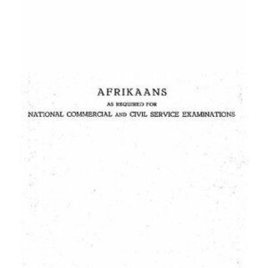 خرید و دانلود نسخه کامل کتاب Afrikaans as required for national commercial and civil service examinations