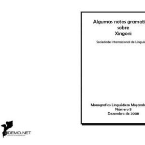 خرید و دانلود نسخه کامل کتاب Algumas notas gramaticais sobre Xingoni