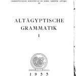 خرید و دانلود نسخه کامل کتاب Altägyptische Grammatik I