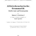 خرید و دانلود نسخه کامل کتاب Altkirchenslavische Grammatik