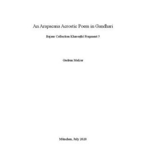 خرید و دانلود نسخه کامل کتاب An Arapacana Acrostic Poem in Gandhari