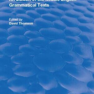 خرید و دانلود نسخه کامل کتاب An Edition of the Middle English Grammatical Texts