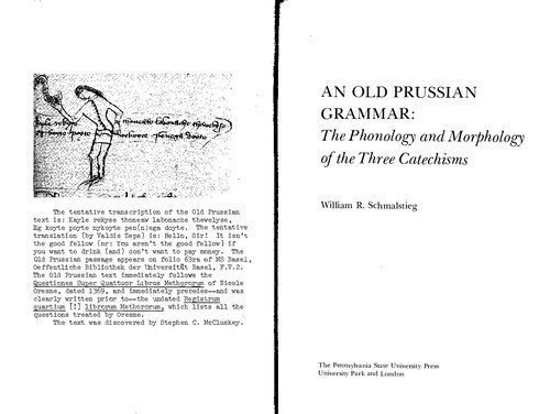 خرید و دانلود نسخه کامل کتاب An old prussian grammar: the phonology and morphology of the three catechisms_6899241f0ba3f.jpeg خرید و دانلود نسخه کامل کتاب An old prussian grammar: the phonology and morphology of the three catechisms
