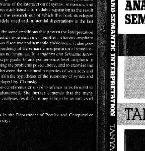 خرید و دانلود نسخه کامل کتاب Anaphora and semantic interpretation