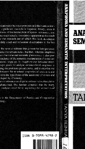 خرید و دانلود نسخه کامل کتاب Anaphora and semantic interpretation_689cc839ab179.jpeg خرید و دانلود نسخه کامل کتاب Anaphora and semantic interpretation