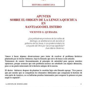 خرید و دانلود نسخه کامل کتاب Apuntes sobre el origen de la lengua quichua en Santiago del Estero [1863]