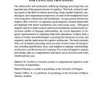 خرید و دانلود نسخه کامل کتاب Architectures and Mechanisms for Language Processing