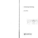 خرید و دانلود نسخه کامل کتاب Assessing Listening (Cambridge Language Assessment)