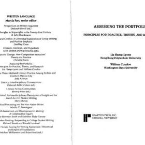 خرید و دانلود نسخه کامل کتاب Assessing the Portfolio: Principles for Practice, Theory, and Research (Written Language)