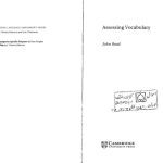 خرید و دانلود نسخه کامل کتاب Assessing Vocabulary (Cambridge Language Assessment)