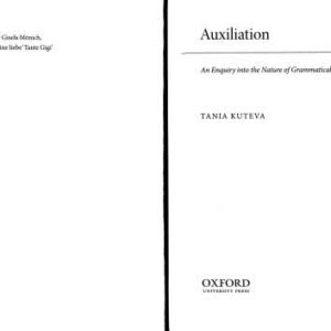 خرید و دانلود نسخه کامل کتاب Auxiliation: An Enquiry into the Nature of Grammaticalization