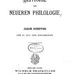 خرید و دانلود نسخه کامل کتاب Beiträge zur neueren Philologie zum 19. Juli 1902