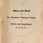 خرید و دانلود نسخه کامل کتاب Berliner Namenbüchlein. Scherz und Ernst aus dem Allgemeinen Wohnungs-Anzeiger für Berlin und Umgebungen auf das Jahr1855