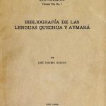 خرید و دانلود نسخه کامل کتاب Bibliografía de las lenguas quechua y aymará
