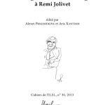 خرید و دانلود نسخه کامل کتاب Cahiers de l’ ILSL n° 36 :  Mélanges offerts en hommage à Remi Jolivet