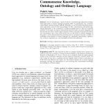 خرید و دانلود نسخه کامل کتاب Commonsense Knowledge, Ontology and Ordinary Language