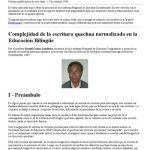خرید و دانلود نسخه کامل کتاب Complejidad de la escritura quechua normalizada en la Educación Bilingüe