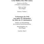 خرید و دانلود نسخه کامل کتاب Constitutions of the World from the late 18th Century to the Middle of the 19th Century: The Americas (English-German Edition)