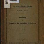 خرید و دانلود نسخه کامل کتاب Der obersächsische Dialekt. Abhandlung zum Programm der Realschule II. Ordnung zu Leisnig