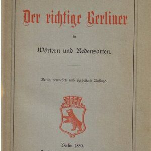 خرید و دانلود نسخه کامل کتاب Der richtige Berliner in Wörtern und Redensarten
