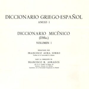 خرید و دانلود نسخه کامل کتاب Diccionario micénico Vol. 1