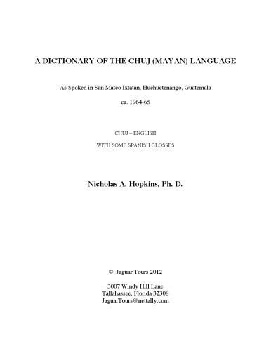 خرید و دانلود نسخه کامل کتاب Dictionary of the Chuj (Mayan) Language_689bcd30ba3b0.jpeg خرید و دانلود نسخه کامل کتاب Dictionary of the Chuj (Mayan) Language