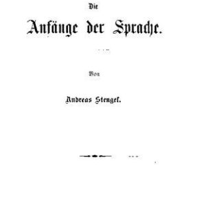 خرید و دانلود نسخه کامل کتاب Die Anfänge der Sprache
