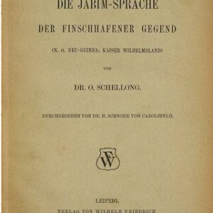 خرید و دانلود نسخه کامل کتاب Die Jabim-Sprache der Finschhafener Gegend (N. O. Neu-Guinea; Kaiser Wilhelmsland)