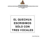 خرید و دانلود نسخه کامل کتاب El quechua escribimos sólo con tres vocales