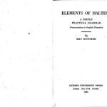 خرید و دانلود نسخه کامل کتاب Elements of Maltese
