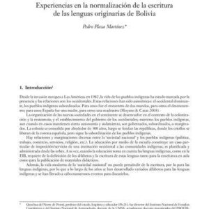 خرید و دانلود نسخه کامل کتاب Experiencias en la normalización de la escritura de las lenguas originarias de Bolivia