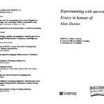 خرید و دانلود نسخه کامل کتاب Experimenting with Uncertainty: Essays in Honour of Alan Davies: Studies in Language Testing