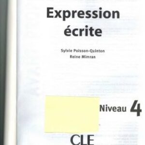 خرید و دانلود نسخه کامل کتاب Expression écrite : Niveau 4 B2