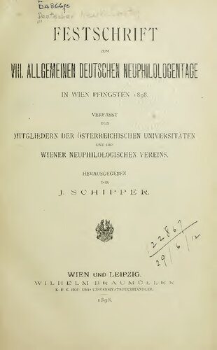 خرید و دانلود نسخه کامل کتاب Festschrift zum VIII. Allgemeinen Deutschen Neuphilologentage in Wien Pfingsten 1898_689e21a7ce95a.jpeg خرید و دانلود نسخه کامل کتاب Festschrift zum VIII. Allgemeinen Deutschen Neuphilologentage in Wien Pfingsten 1898