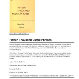 خرید و دانلود نسخه کامل کتاب Fifteen Thousand Useful Phrases