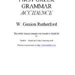 خرید و دانلود نسخه کامل کتاب First greek grammar Accidence Macmillan
