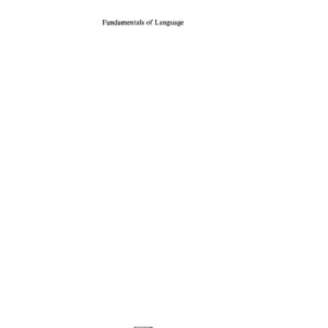 خرید و دانلود نسخه کامل کتاب Fundamentals of Language