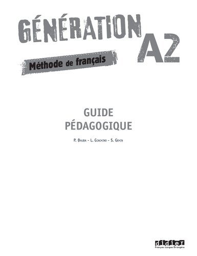خرید و دانلود نسخه کامل کتاب Génération – Guide pédagogique_6898603bd0c6c.jpeg خرید و دانلود نسخه کامل کتاب Génération – Guide pédagogique
