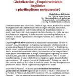 خرید و دانلود نسخه کامل کتاب Globalización: ¿Empobrecimiento lingüístico o plurilingüismo enriquecedor?