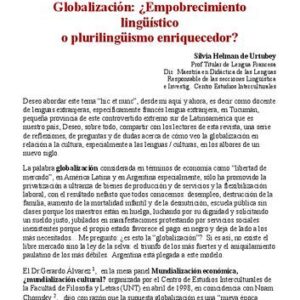خرید و دانلود نسخه کامل کتاب Globalización: ¿Empobrecimiento lingüístico o plurilingüismo enriquecedor?