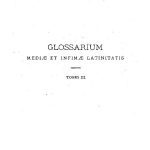 خرید و دانلود نسخه کامل کتاب GLOSSARIUM mediae et infimae Latinitatis. DEF